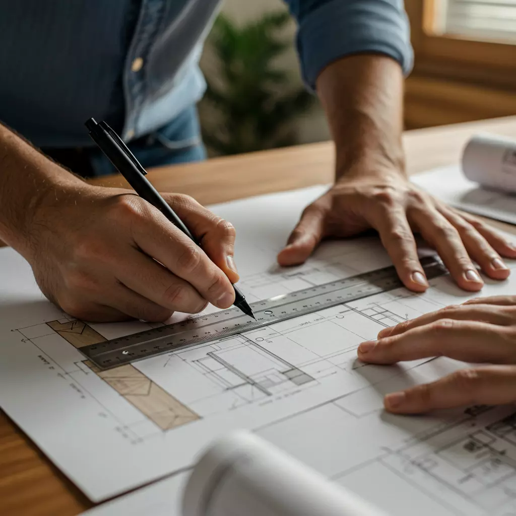 Detalhe de um móvel de madeira artesanal da Alpha Móveis